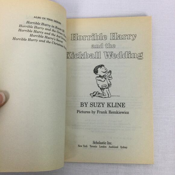 Horrible Harry and the Kickball Wedding By Suzy Kline 1990's Four Book Bundle - Picture 7 of 16